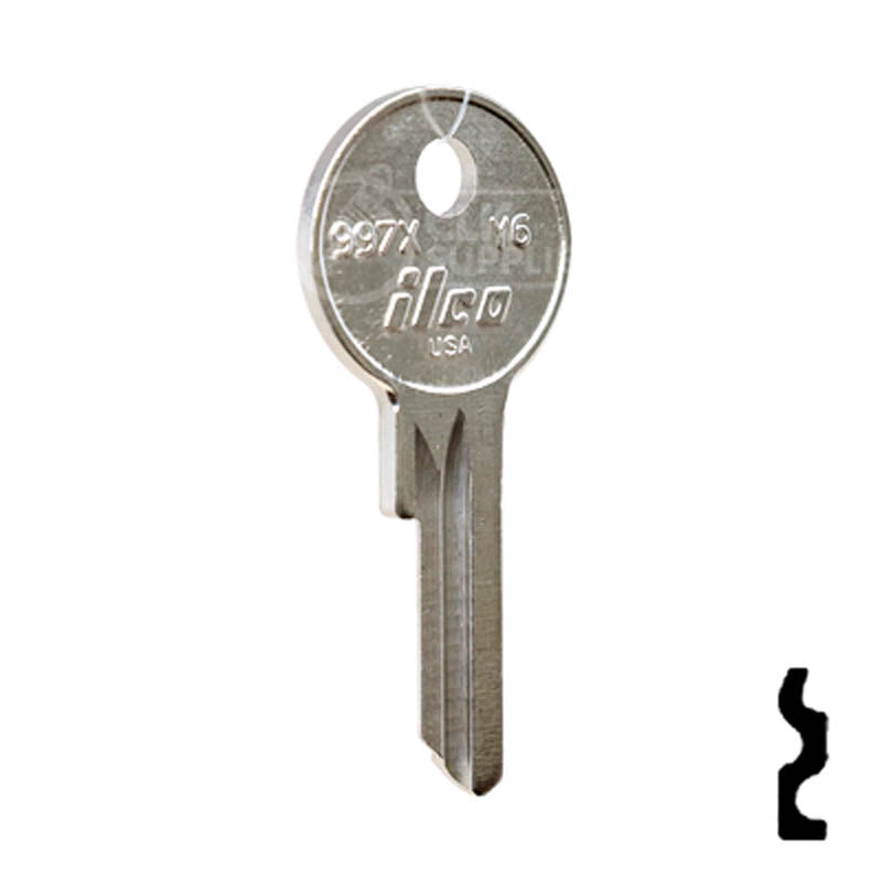 Uncut  Key Blank | Yale | 997X, Y6 Office Furniture-Mailbox Key Ilco