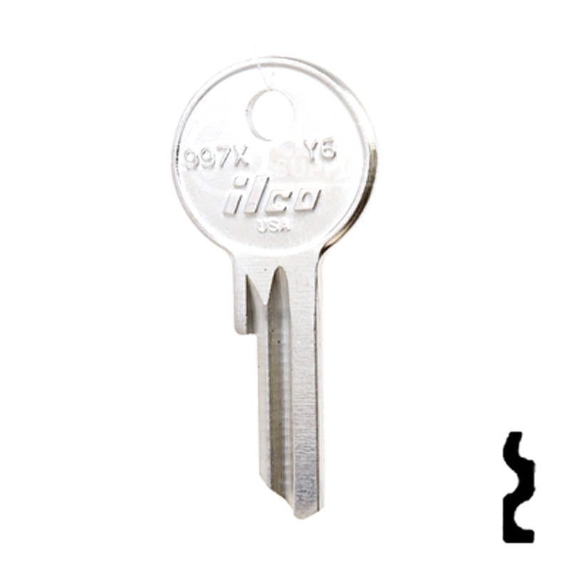 Uncut  Key Blank | Yale | 997X, Y6 Office Furniture-Mailbox Key Ilco