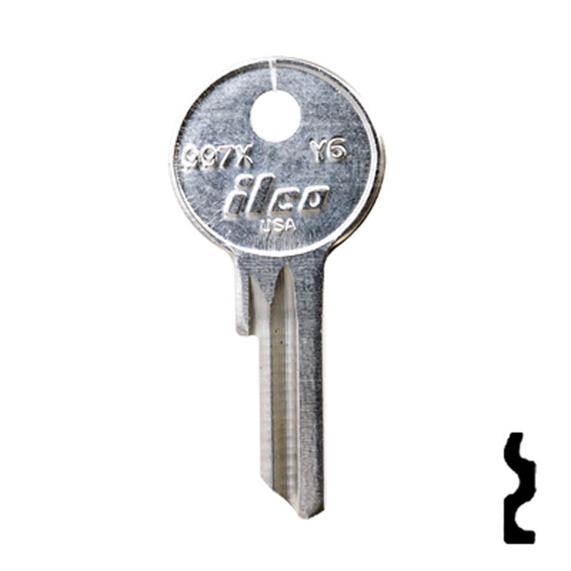 Uncut  Key Blank | Yale | 997X, Y6 Office Furniture-Mailbox Key Ilco