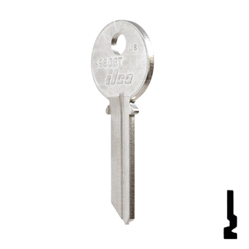 Uncut Key Blank | Yale | 998GST Office Furniture-Mailbox Key Ilco