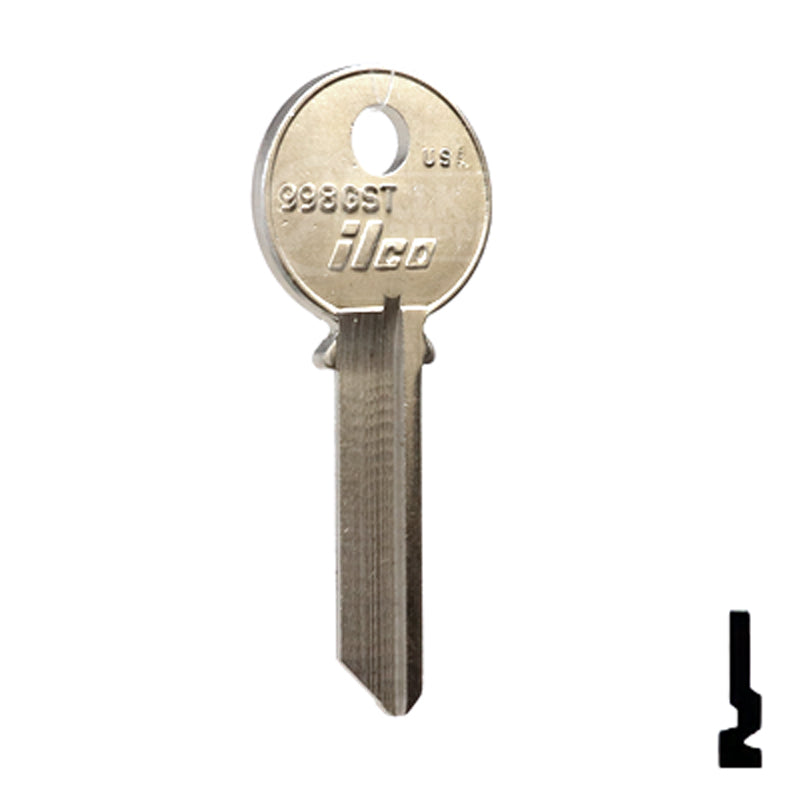 Uncut Key Blank | Yale | 998GST Office Furniture-Mailbox Key Ilco