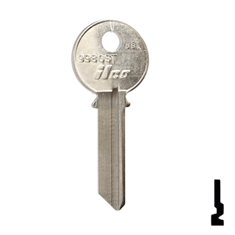 Uncut Key Blank | Yale | 998GST Office Furniture-Mailbox Key Ilco