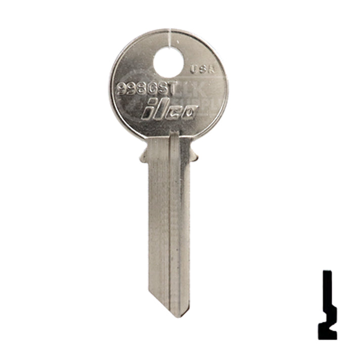 Uncut Key Blank | Yale | 998GST Office Furniture-Mailbox Key Ilco