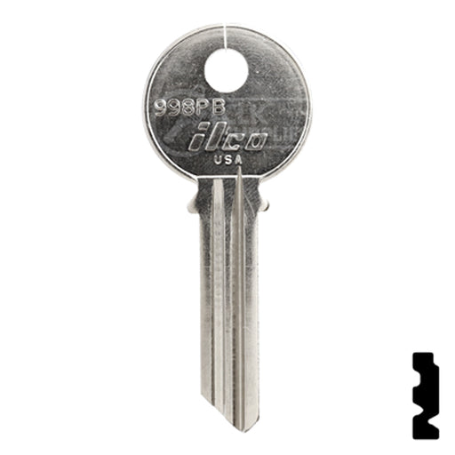 Uncut Key Blank | Yale | 998PB Office Furniture-Mailbox Key Ilco