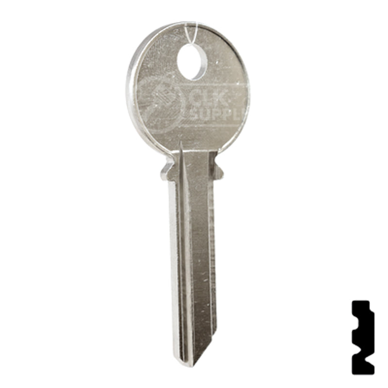 Uncut Key Blank | Yale | 998PB Office Furniture-Mailbox Key Ilco