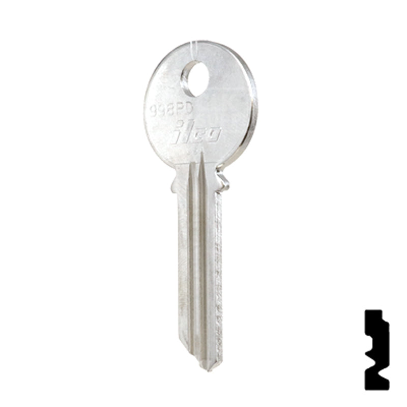 Uncut Key Blank | Yale | 998PD Office Furniture-Mailbox Key Ilco