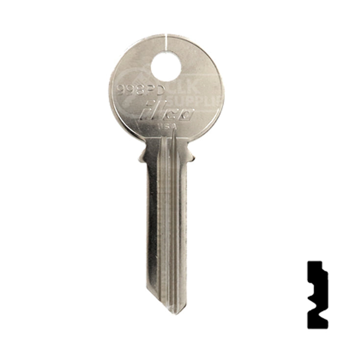 Uncut Key Blank | Yale | 998PD Office Furniture-Mailbox Key Ilco