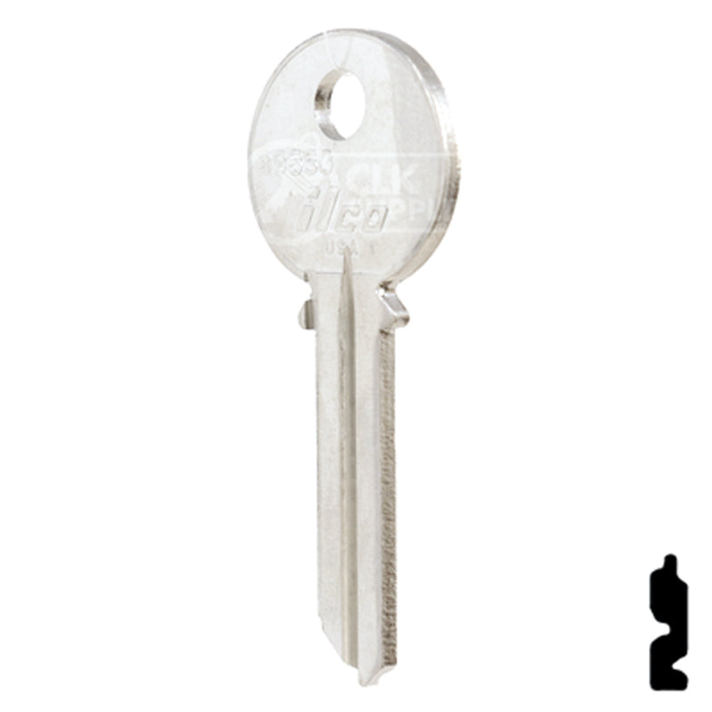 Uncut Key Blank | Yale | 998SG Office Furniture-Mailbox Key Ilco