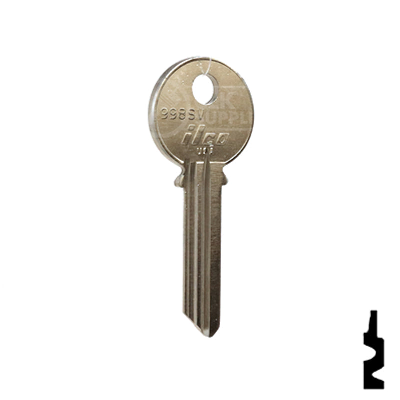 Uncut Key Blank | Yale | 998SV Office Furniture-Mailbox Key Ilco