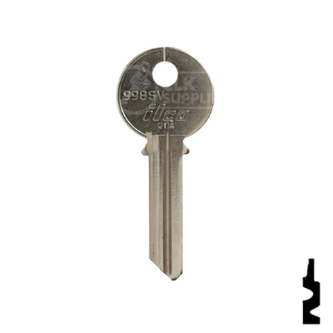 Uncut Key Blank | Yale | 998SV