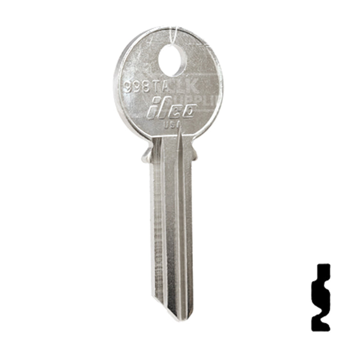 Uncut Key Blank | Yale | 998TA Office Furniture-Mailbox Key Ilco