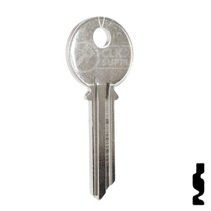 Uncut Key Blank | Yale | 998TA Office Furniture-Mailbox Key Ilco