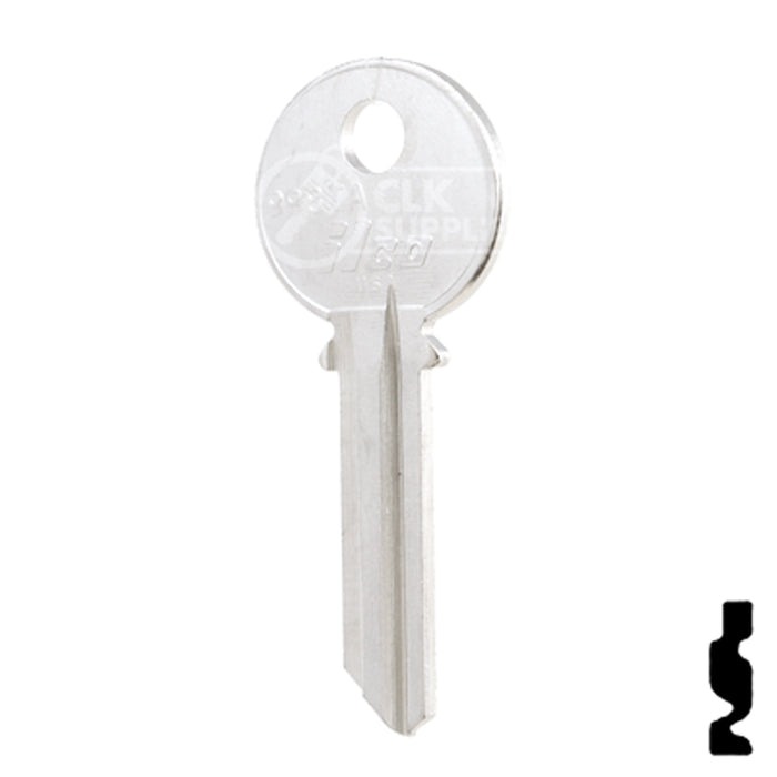 Uncut Key Blank | Yale | 998TA Office Furniture-Mailbox Key Ilco