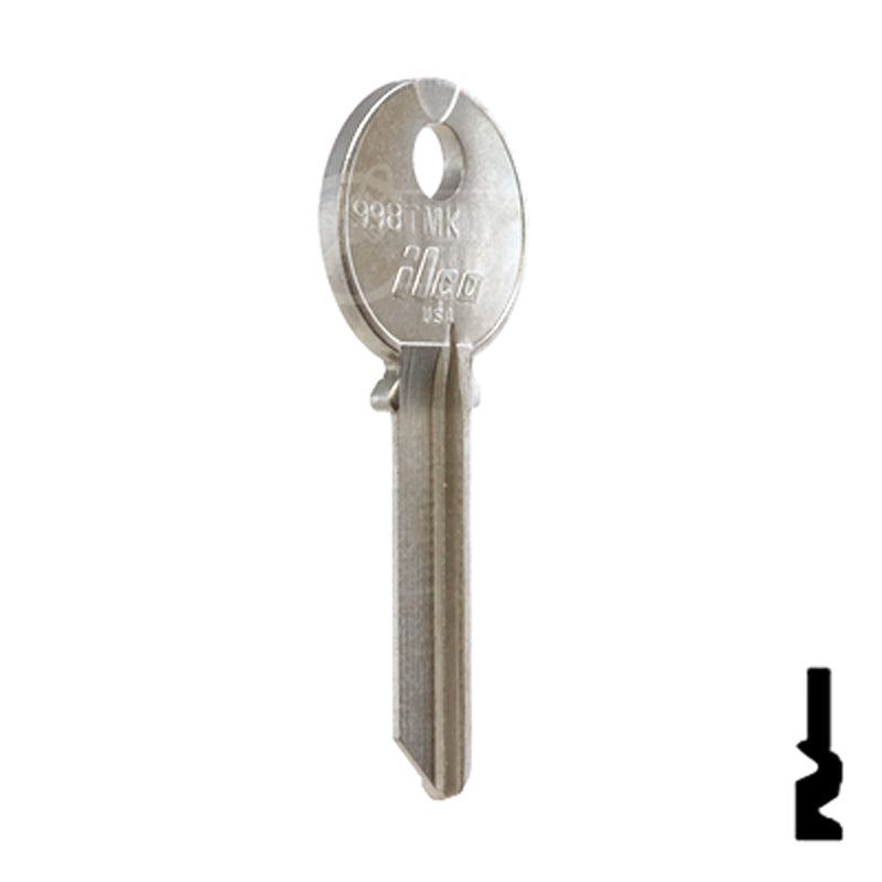 Uncut Key Blank | Yale | 998TMK Office Furniture-Mailbox Key Ilco