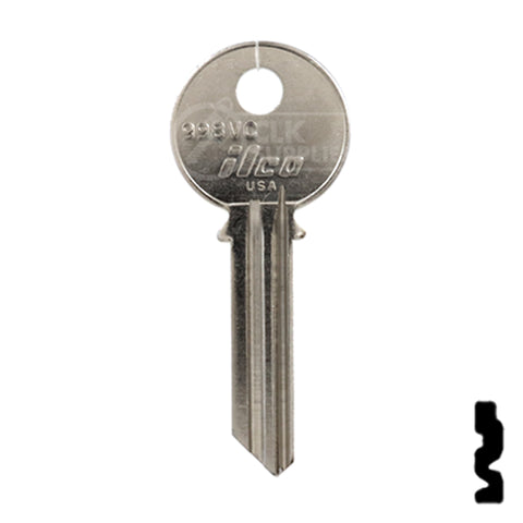 Uncut Key Blank | Yale | 998VC