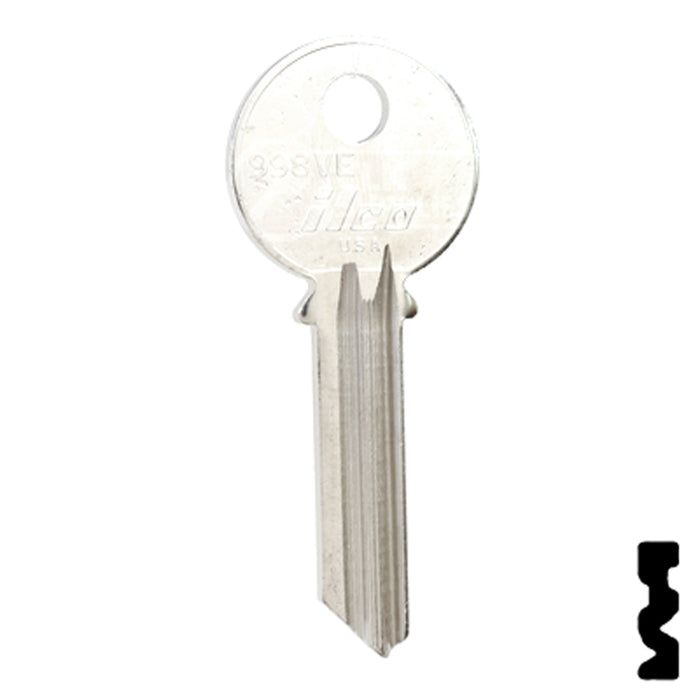 Uncut Key Blank | Yale | 998VE Office Furniture-Mailbox Key Ilco