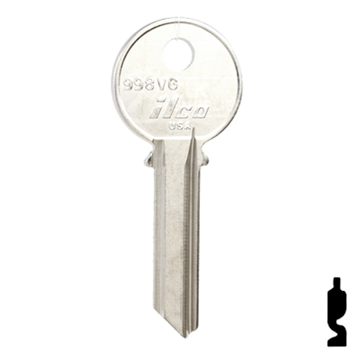 Uncut Key Blank | Yale | 998VG Office Furniture-Mailbox Key Ilco