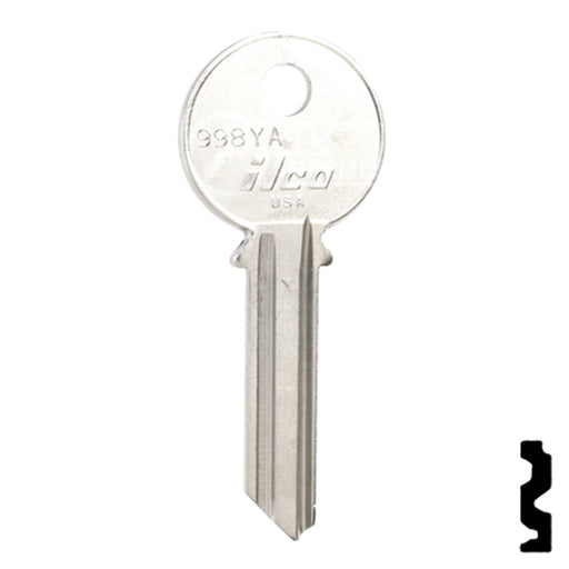 Uncut Key Blank | Yale | 998YA Office Furniture-Mailbox Key Ilco