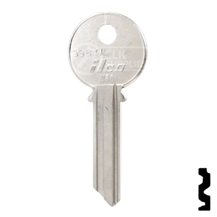 Uncut Key Blank | Yale | 998YA Office Furniture-Mailbox Key Ilco