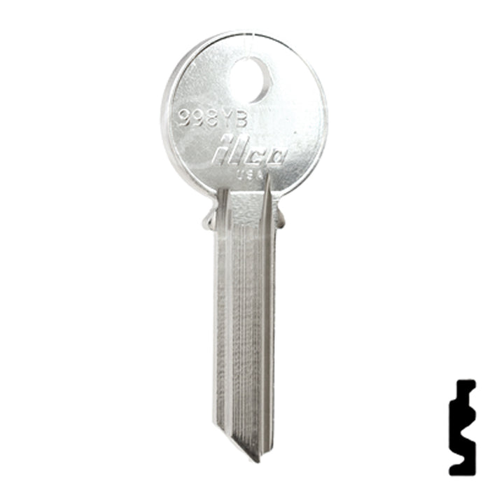 Uncut Key Blank | Yale | 998YB Office Furniture-Mailbox Key Ilco