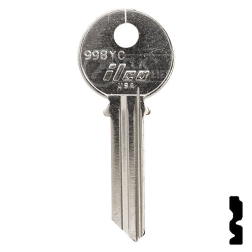 Uncut Key Blank | Yale | 998YC Office Furniture-Mailbox Key Ilco