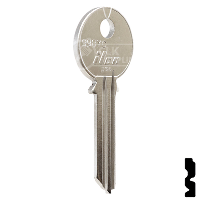 Uncut Key Blank | Yale | 998YC Office Furniture-Mailbox Key Ilco