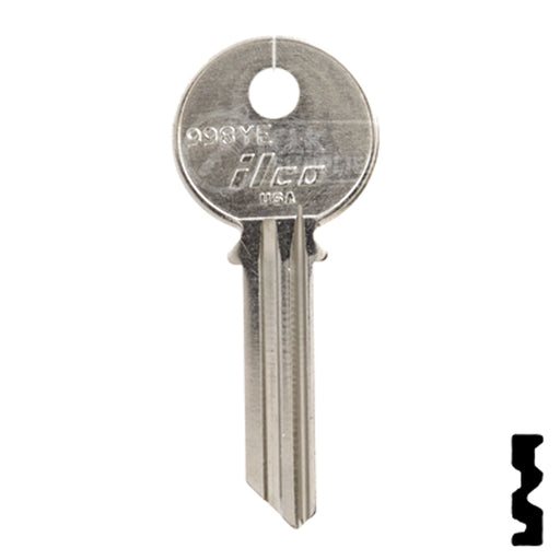 Uncut Key Blank | Yale | 998YE Office Furniture-Mailbox Key Ilco