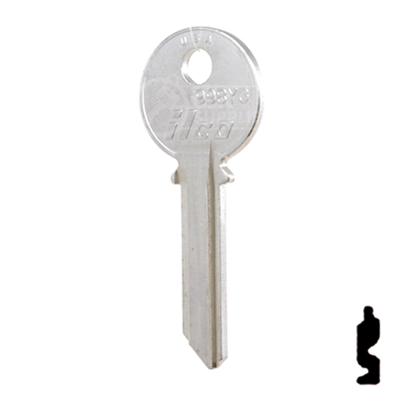 Uncut Key Blank | Yale | 998YG Office Furniture-Mailbox Key Ilco