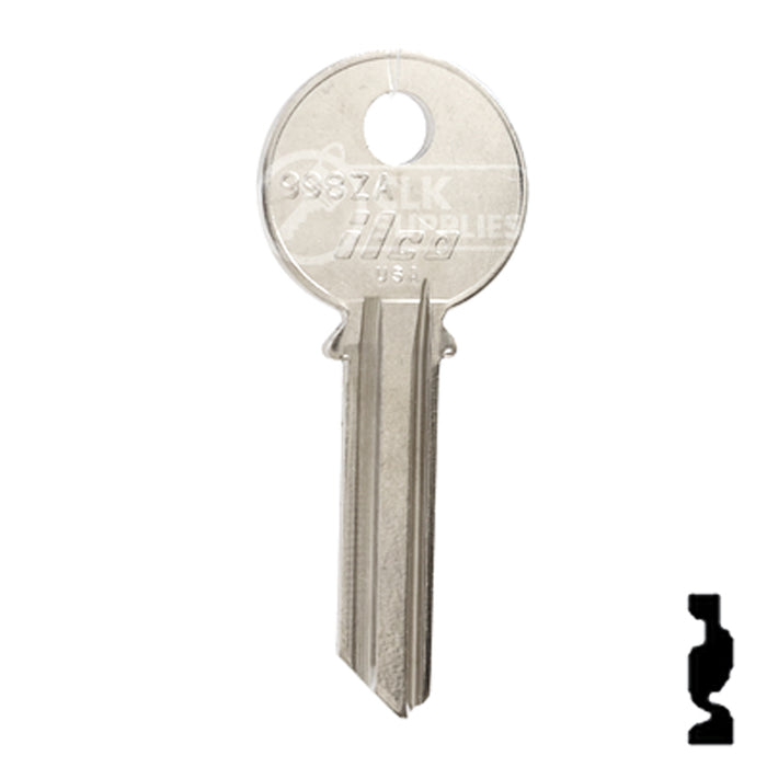 Uncut Key Blank | Yale | 998ZA Office Furniture-Mailbox Key Ilco