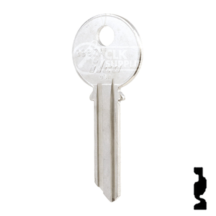 Uncut Key Blank | Yale | 998ZA Office Furniture-Mailbox Key Ilco