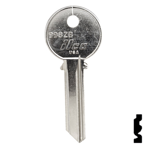 Uncut Key Blank | Yale | 998ZB Office Furniture-Mailbox Key Ilco