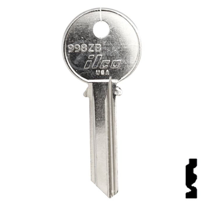 Uncut Key Blank | Yale | 998ZB Office Furniture-Mailbox Key Ilco