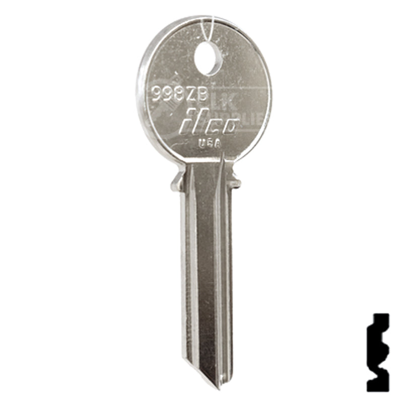 Uncut Key Blank | Yale | 998ZB Office Furniture-Mailbox Key Ilco
