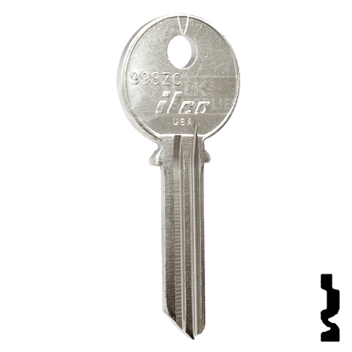 Uncut Key Blank | Yale | 998ZC Office Furniture-Mailbox Key Ilco