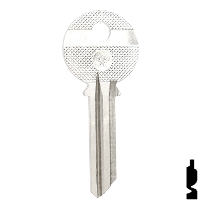 Uncut Key Blank | Yale | 998ZG Office Furniture-Mailbox Key Ilco
