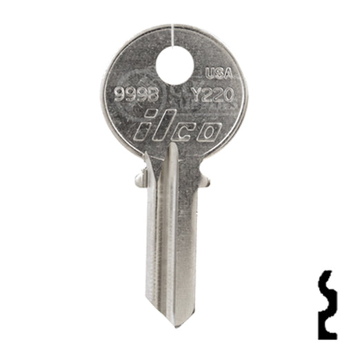 Uncut Key Blank | Yale | 999B Office Furniture-Mailbox Key Ilco