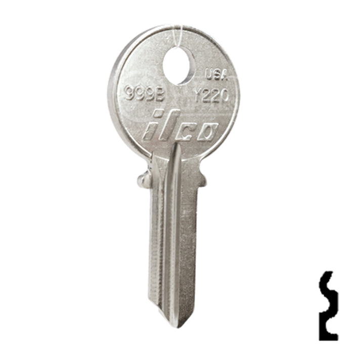 Uncut Key Blank | Yale | 999B Office Furniture-Mailbox Key Ilco