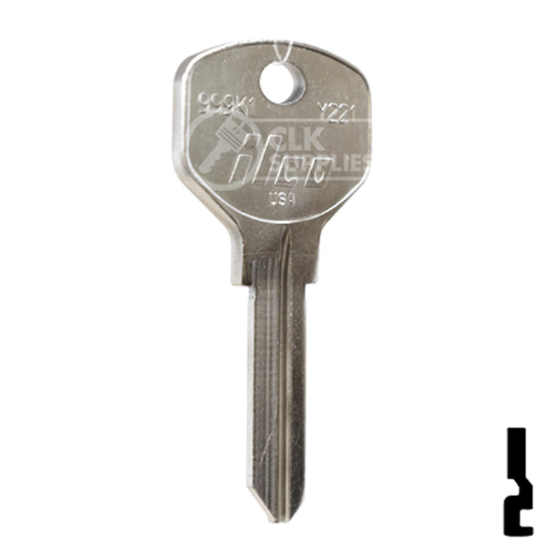 Uncut Key Blank | Yale | 999K1 Office Furniture-Mailbox Key Ilco