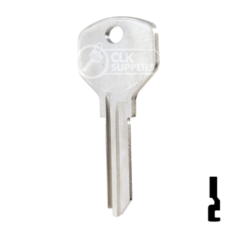 Uncut Key Blank | Yale | 999K1 Office Furniture-Mailbox Key Ilco