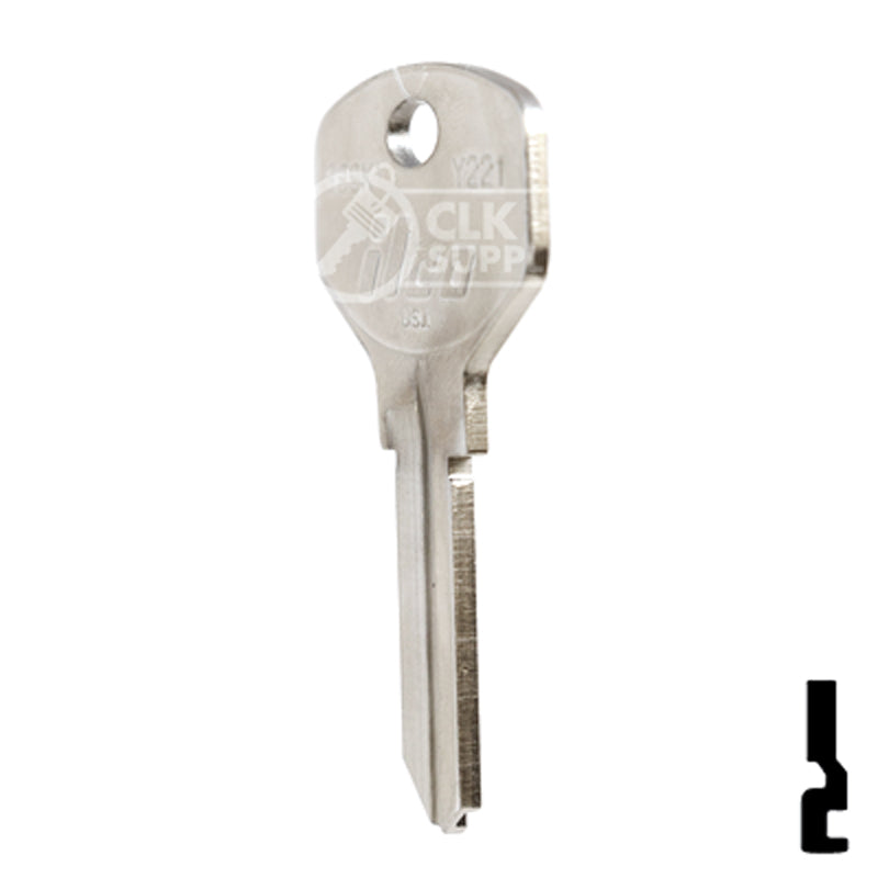 Uncut Key Blank | Yale | 999K1 Office Furniture-Mailbox Key Ilco