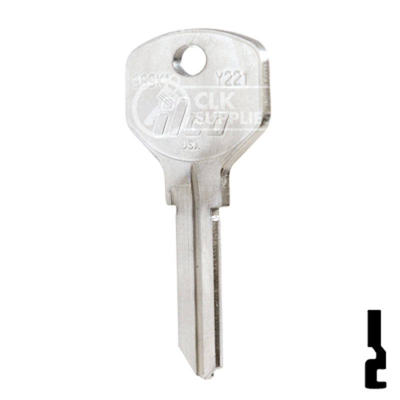 Uncut Key Blank | Yale | 999K1 Office Furniture-Mailbox Key Ilco