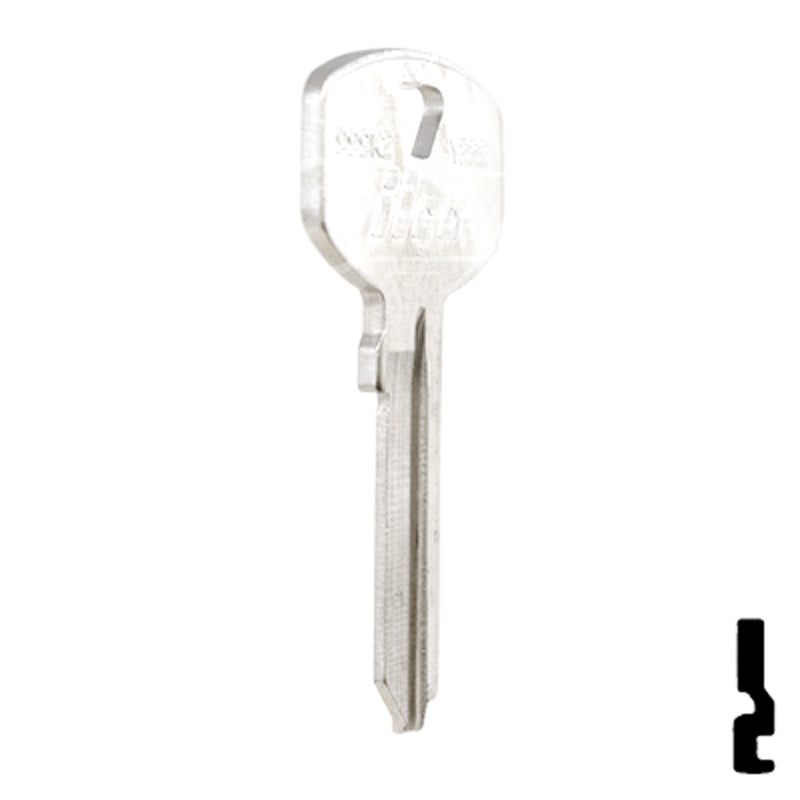 Uncut Key Blank | Yale | 999K2 Office Furniture-Mailbox Key Ilco