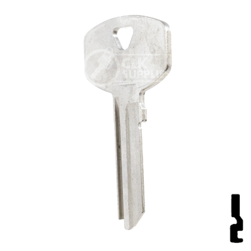 Uncut Key Blank | Yale | 999K2 Office Furniture-Mailbox Key Ilco