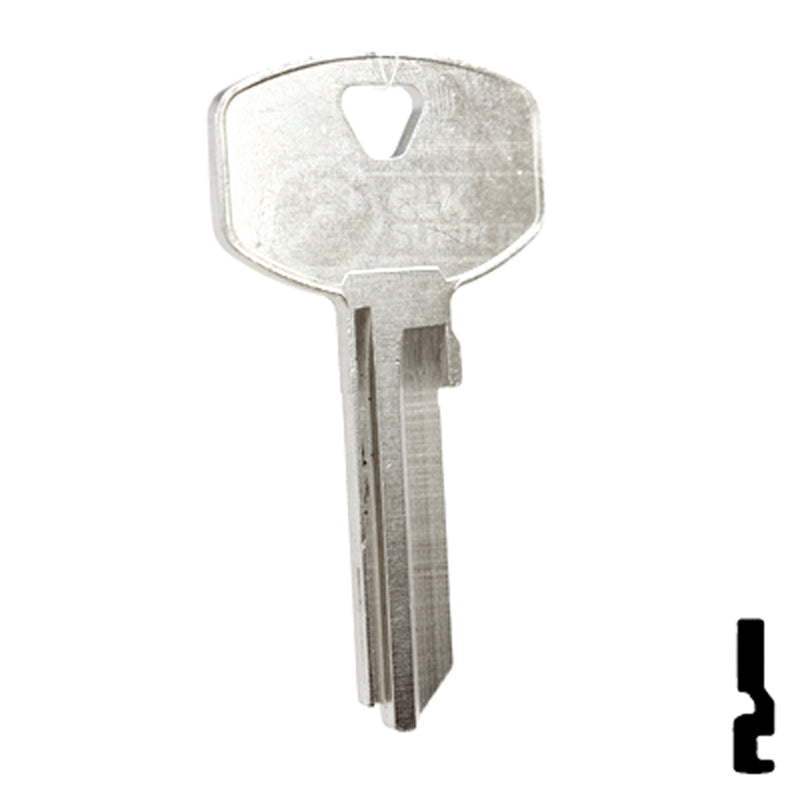 Uncut Key Blank | Yale | 999K2 Office Furniture-Mailbox Key Ilco