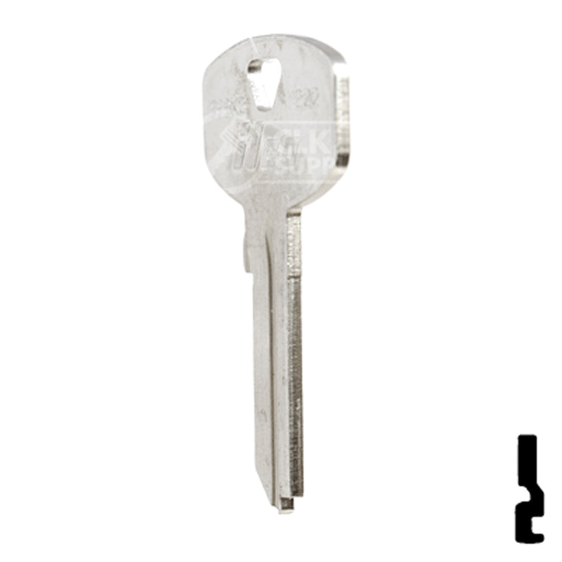 Uncut Key Blank | Yale | 999K2 Office Furniture-Mailbox Key Ilco