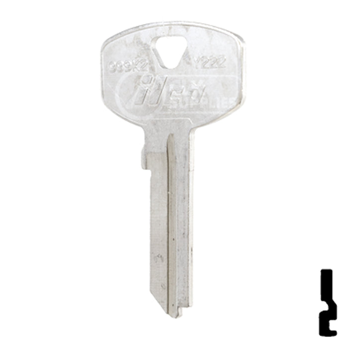 Uncut Key Blank | Yale | 999K2 Office Furniture-Mailbox Key Ilco