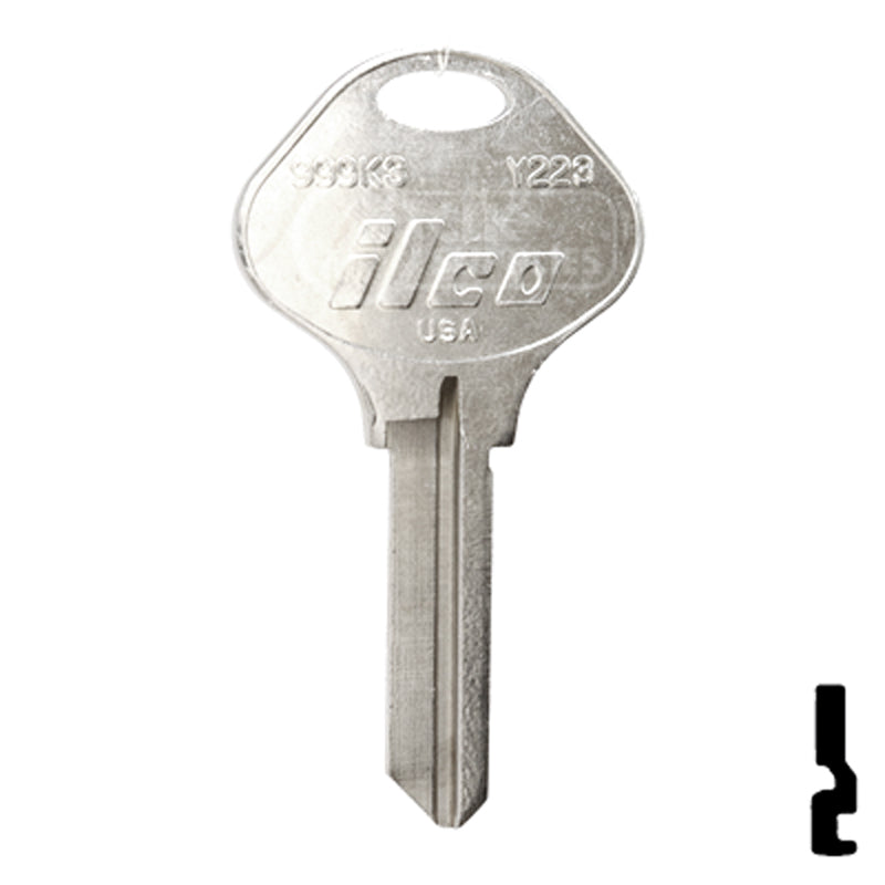 Uncut Key Blank | Yale | 999K3 Office Furniture-Mailbox Key Ilco