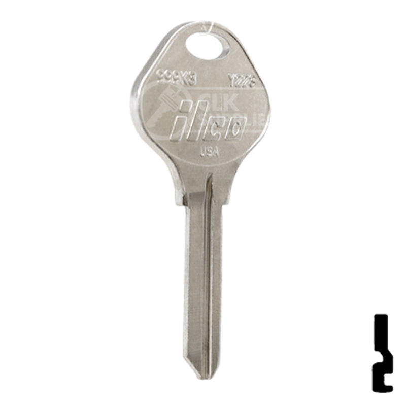 Uncut Key Blank | Yale | 999K3 Office Furniture-Mailbox Key Ilco