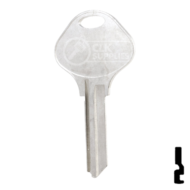 Uncut Key Blank | Yale | 999K3 Office Furniture-Mailbox Key Ilco