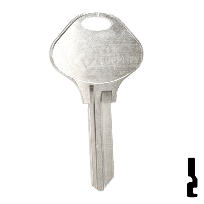 Uncut Key Blank | Yale | 999K3 Office Furniture-Mailbox Key Ilco